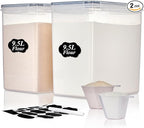 Vtopmart 9.5L 2 Pack Extra Large Flour Sugar Storage Containers by Vtopmart