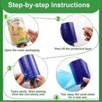 Lint Rollers Pet Hair Value Pack of 500 Sheets, Extra Sticky Lint Remover - Image 6