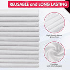 FIXSMITH White Microfiber Cleaning Cloth -Pack of 24, Highly Absorbent Cleaning - Image 7