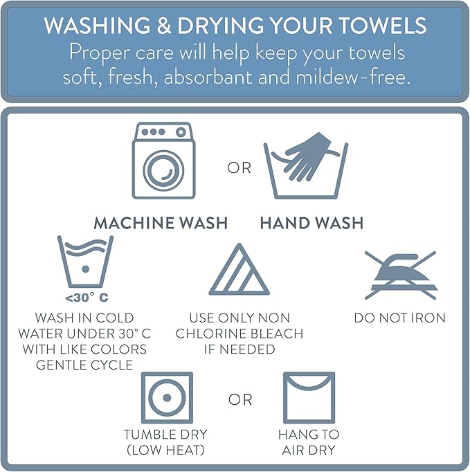 NY Loft 100% Cotton Bath Towel 4 Pack | Super Soft & Absorbent Quick-Dry Bath - Image 9