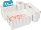 Vtopmart 44 PCS Plastic Drawer Organizers Set, 4-Size Versatile Bathroom and by Vtopmart