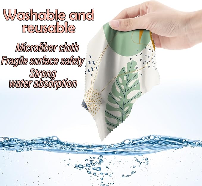 6 PCS Glasses Cleaning Cloth Eyeglass Cleaning Cloth Lens Eyeglasses Microfiber - Image 6