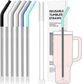 40 oz Straight Metal Straws for 40 oz Stanley Tumbler, Straw for Glass Cups by AccessoriesForWaterBottle