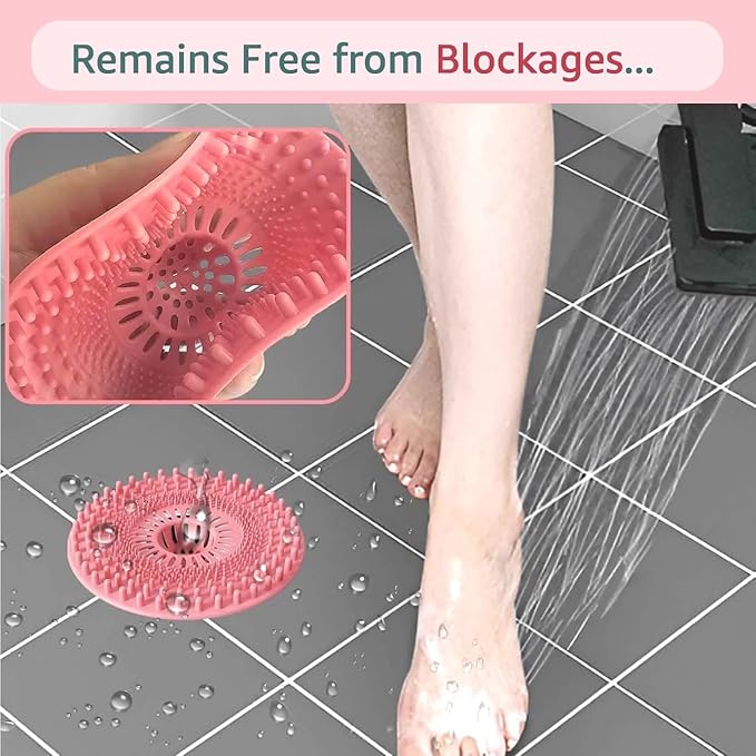 Sink Drain Strainer, Hair Catcher Shower Drain, Bathroom Silicone Bathtub Drain - Image 8
