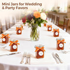 ComSaf Small Glass Jars with Airtight Lid Set of 12, Spice Jars 8 oz, Mason Jar - Image 6