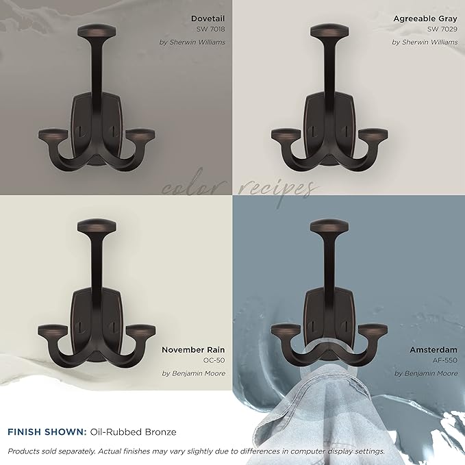 Amerock H37004ORB | Vicinity Triple Prong Decorative Wall Hook | Oil Rubbed - Image 7