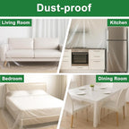 6-Pack 9x12 ft Painter Plastic Drop Cloths Sheet, Waterproof Anti-dust Cover - Image 6
