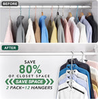 DOIOWN Space Saving 6 Tier Coat Hangers - Image 4