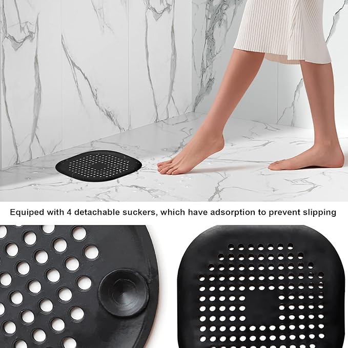 2 Pieces Shower Drain Hair Catcher Bathtub Stopper Home Drain Protectors Drain - Image 5