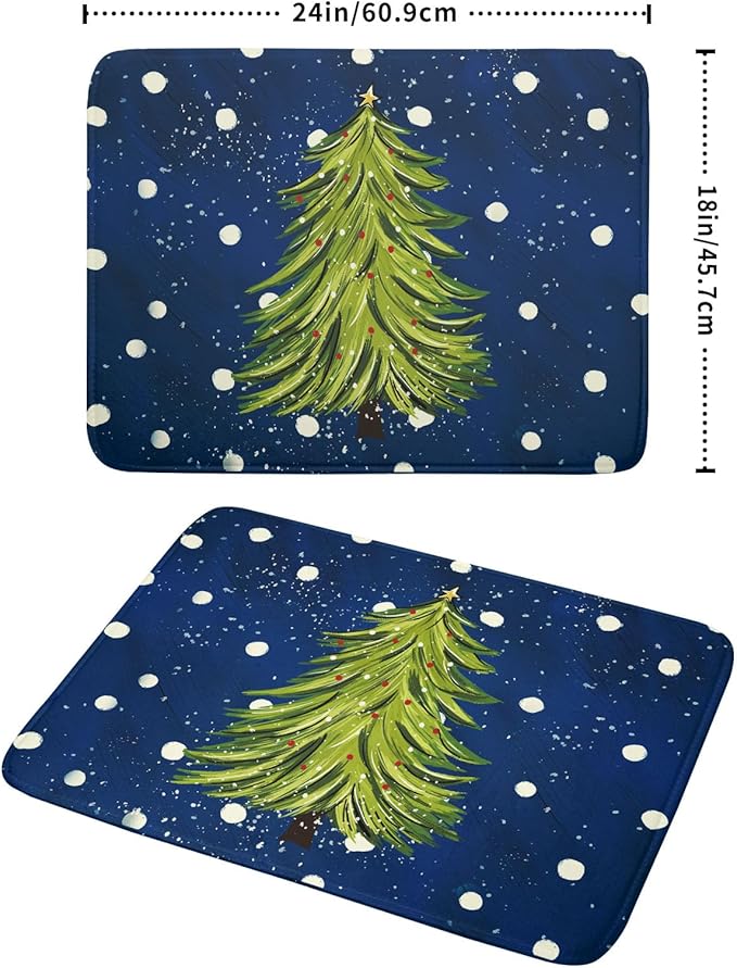 Christmas Tree Dish Drying Mat 18 x 24 Inch - Image 2