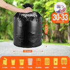 Delxo 30-33 Gallon Trash Bags, Durable & Puncture-Resistant Plastic Bolsas para - Image 2