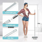 AIR U+ Grout Brush with Long Handle 180° Swivel Scrub Brush with Tweezers to - Image 2