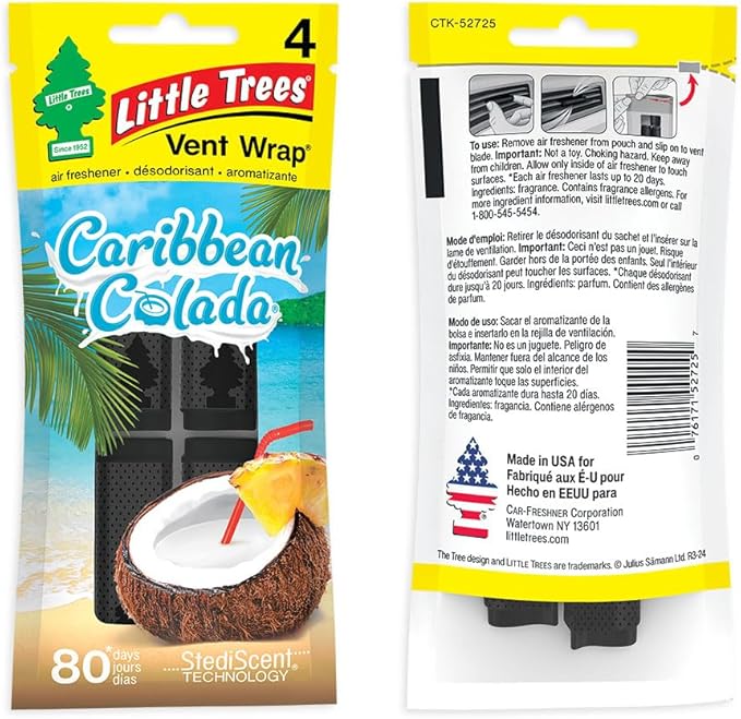 LITTLE TREES Car Air Freshener | Vent Wrap Provides Long Lasting Scent - Image 4