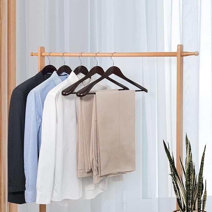 Nature Smile Luxury Mahogany Wooden Suit Hangers - Image 8