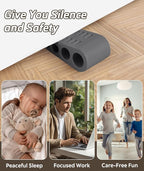 4 Pack Door Stops for Bottom of Door, Rubber Door Stopper Wedge - Image 6