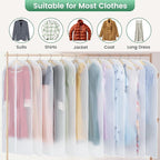 12 Pack Garment Bags for Hanging Clothes - Image 3