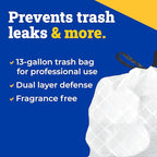 CloroxPro Glad ForceFlex Tall Drawstring Trash Bags, 13 Gal, 100 Ct - Image 2