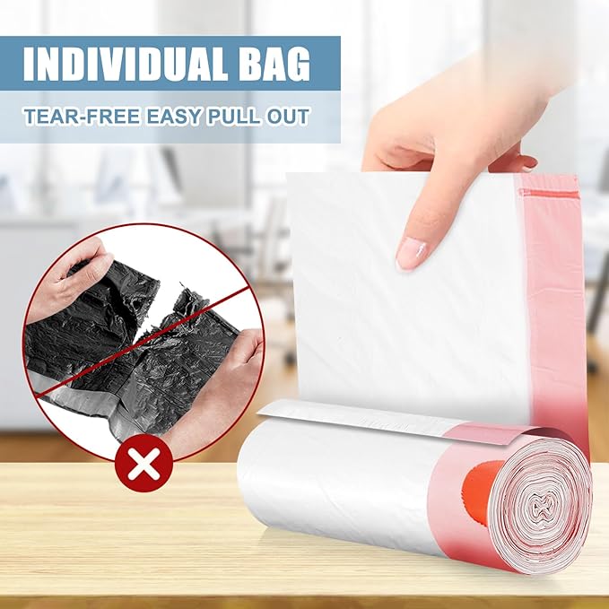 Small Garbage Bags 120 Count, JUKFITA Extra Strong 4 Gallon Trash Bags - Image 3