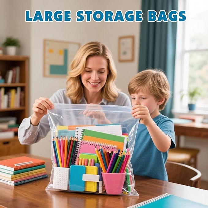 100 Pack Large 3 Gallon Storage Bags - Image 4