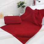 2-Piece Hand Towels for Bathroom in Red, Super Soft Decorative Hand Towel Set - Image 2