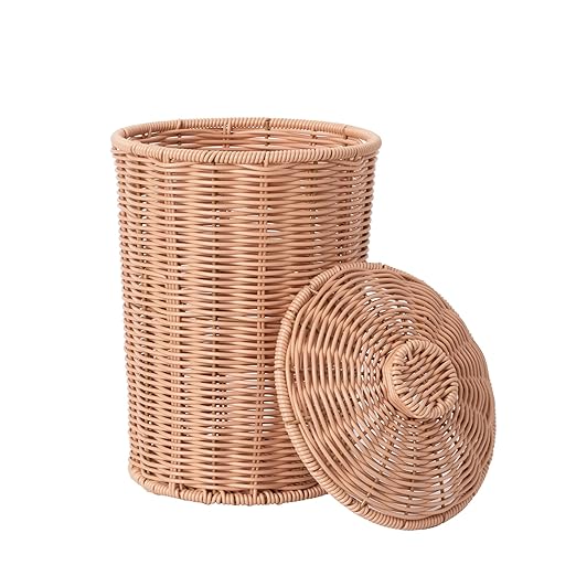 GRANNY SAYS Wicker Small Bathroom Trash Can by GRANNYSAYS