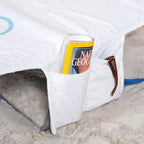 Ostrich Custom Fitted Towel for Chaise Lounge, Outdoor Beach Chair Cover with Storage Pockets, White - Towel Only - Chair Not Included - Image 9