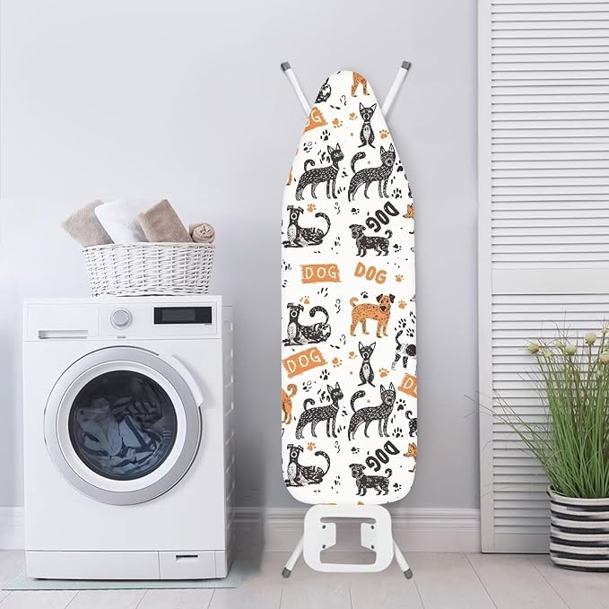 Sprowallow Cartoon Dog Ironing Board Cover and Pad Standard Size Silicone - Image 3