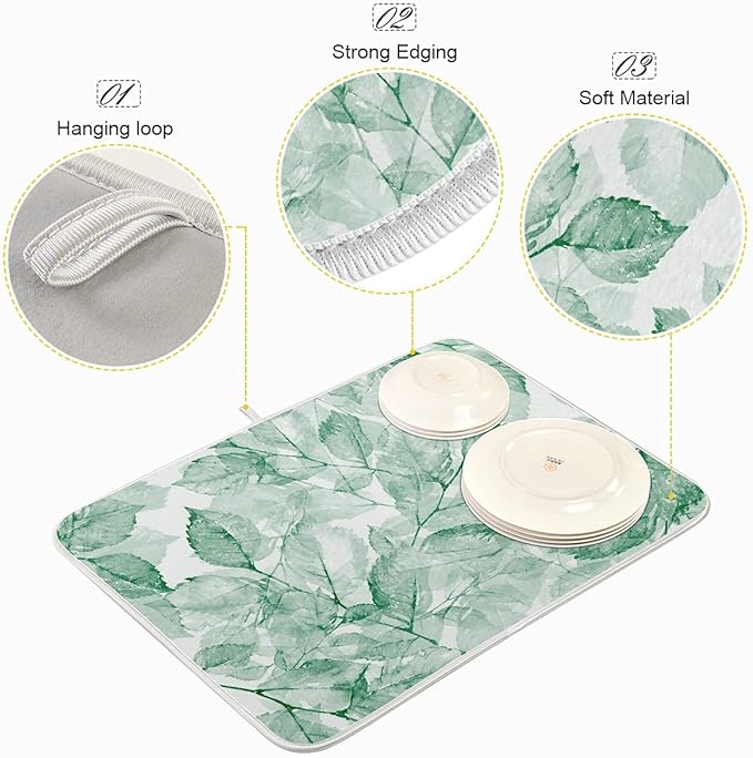 Absorbent Dish Drying Mat for Kitchen Counter - Image 4