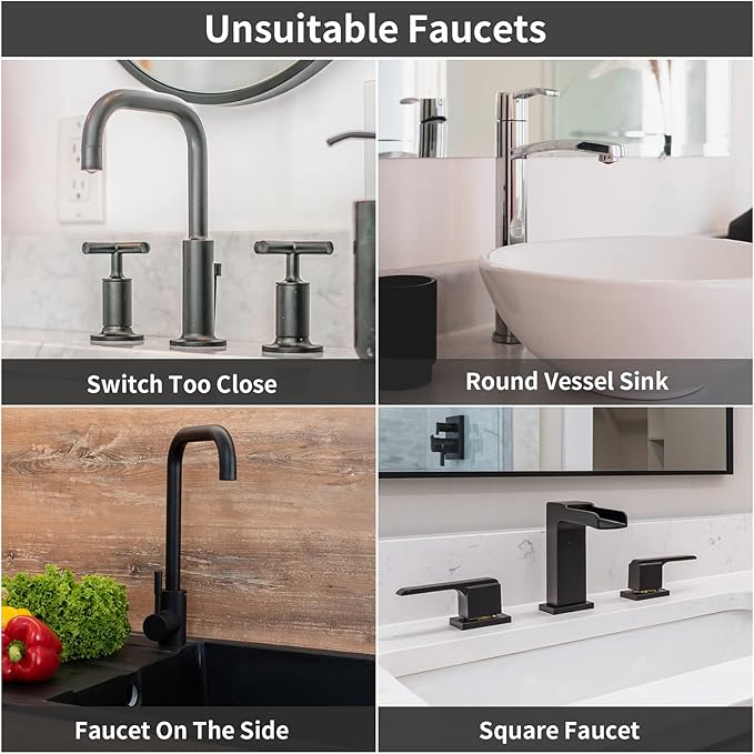 Gosmol Kitchen Faucet Sink Splash Guard Silicone Faucet Mat, XXL 30 inch Faucet - Image 6