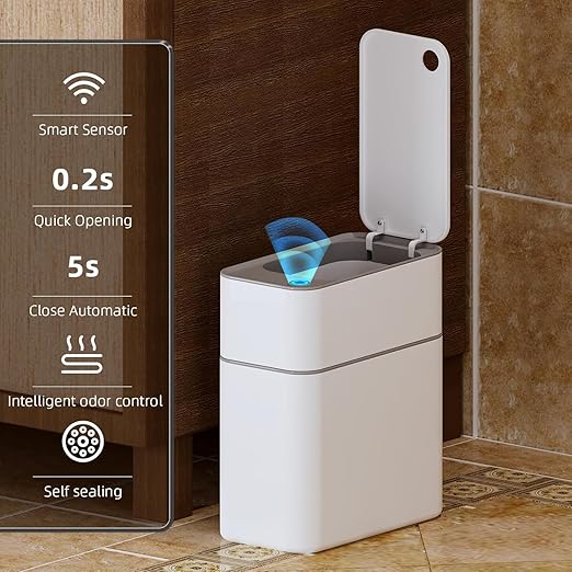 funest Automatic Touchless Bathroom Trash Can - Image 2