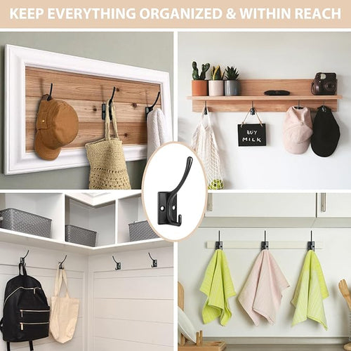 14 Pack Coat Hooks, Heavy Duty Coat Hooks Wall Mounted - Image 2