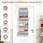 SpaceWhisper Over the Door Organizer, 4 Large Pocket Hanging Storage Organizer - Image 3