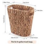 Bathroom Trash Can, Handwoven Wicker Trash Can - Image 2