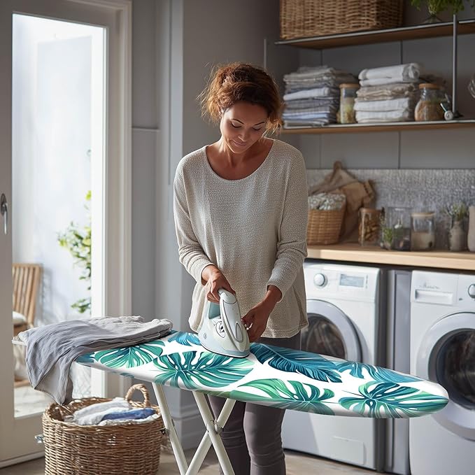 Tropical Leaf Ironing Board Cover Stretch Fabric - Image 3