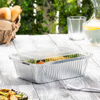 GUSTO [5 lb - 25 Count Disposable Aluminum Foil Pans - Image 2