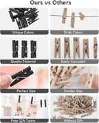 Mini Clothes Pins for Photo, Little Baby Shower, Display Artwork - Image 2