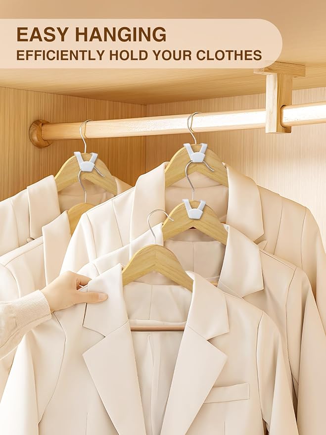 Smartor Clothes Hanger Connector Hooks 30 Pack, Closet Storage and Organization - Image 2
