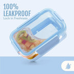Ello Duraglass 3.4 Cup Meal Prep Sets 10Pc, 5 Pack Set- Glass Food Storage - Image 5