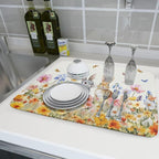 Spring Easter Rabbit Dish Drying Mat - Image 6