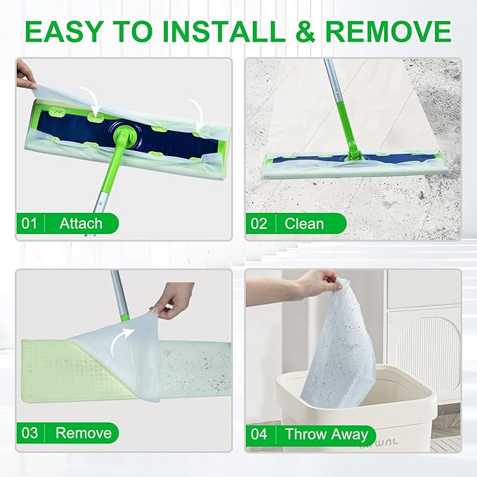 20 Count XL Wet Mopping Cloths for Swiffer Sweeper XL Mop - Image 6