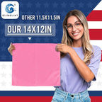 GLIMGLINT Pink Microfiber Cleaning Cloth, 12PK Reusable Cleaning Rags, Highly - Image 2