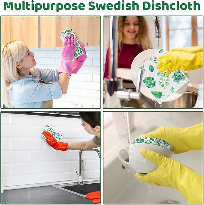 6 Pack St.Patricks Day Swedish Dishcloths - Image 7