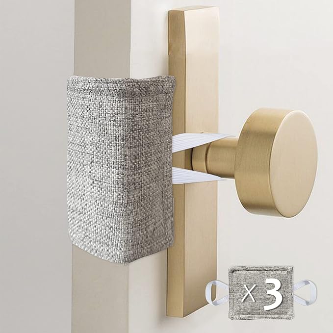 Door Silencer Padded Door Latch Cover, Baby Door Cushion Quiet Closer Door Lock - Image 4