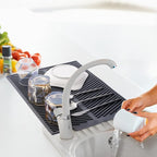 Dish Drying Mat for Kitchen Counter, Silicone Large Dish Drying Pad, Easy Clean - Image 3