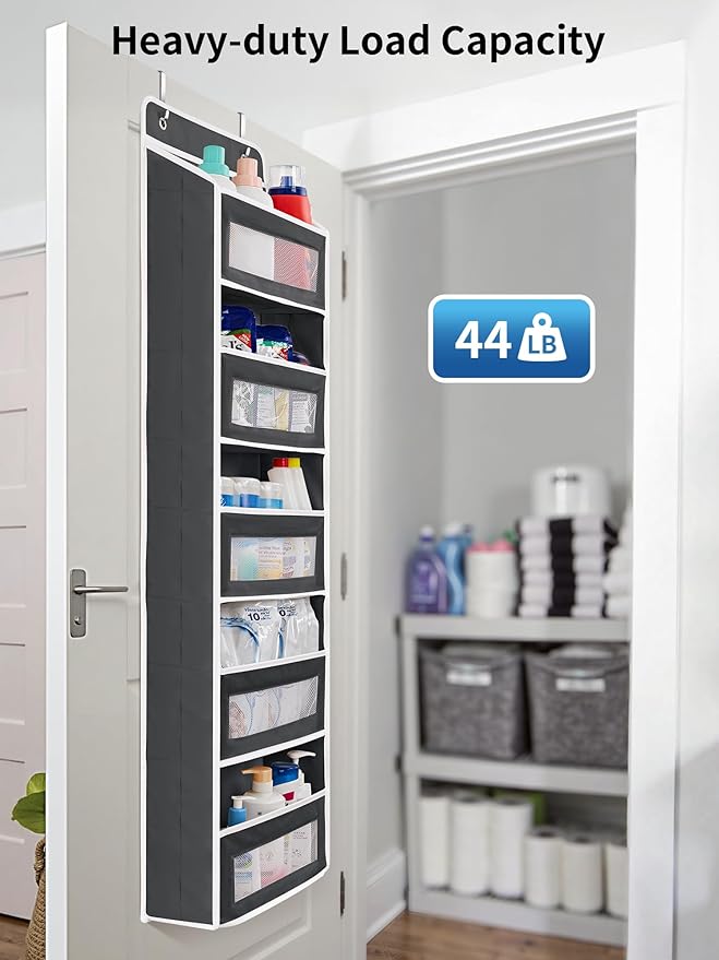 JARLINK 2 Pack Over The Door Organizer Storage, 5 Shelf Hanging Door Organizer - Image 6
