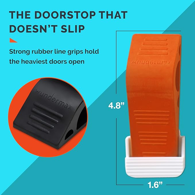 Wundermax Rubber Door Stoppers for Bottom of Door Stop - Image 3