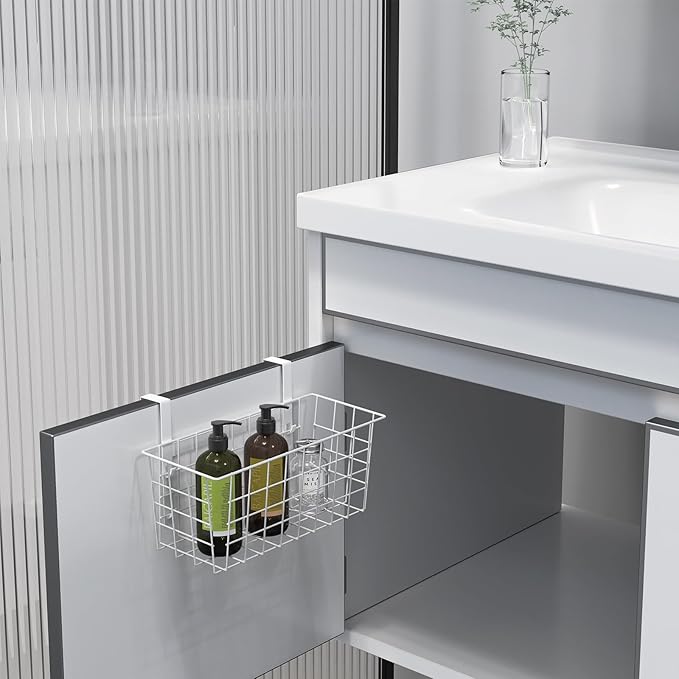 MaraFansie Basket with Hook, Grid Storage Basket, Over the Cabinet Door - Image 5