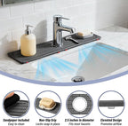 Faucet Mat for Kitchen Sink, Diatomite Stone Drying Mat & Sink Protector - Image 5