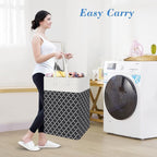 BlissTotes 3-Pack Laundry Basket, Freestanding＆Waterproof Laundry Hamper - Image 5
