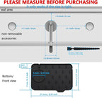 2 Pieces Black Faucet Guard & Draining Mat 8.3" Mini Splash Guard Faucet Handle - Image 4